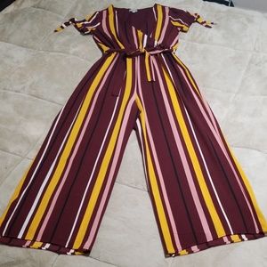 Maroon jumpsuit